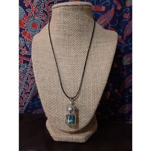 Handmade Turtle Rock Bottle Necklace